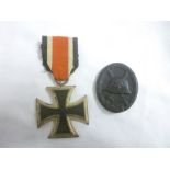 A Second War German iron cross,