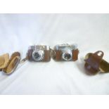 A Voigtlander Vitomatic 1a 35mm camera and a Voigtlander Vito BL 35mm camera (2)