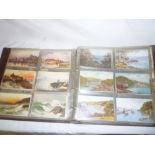 An album of various postcards - topographical scenes,