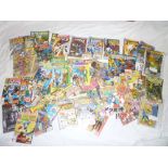 A selection of DC comics including Superman,
