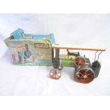 A Mamod TE1A steam tractor in original box