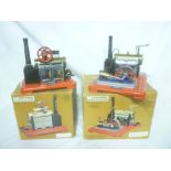 A Mamod SP4 Steam engine in original box and a Mamod SP2 steam engine in original box (2)