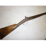 A 19th Century twelve-bore double-barrelled percussion sporting gun by Williams & Powell with