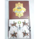A Britain's Centenary Collection 1993 box set of five 12th Hussars soldiers on horseback and ten