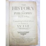 Thomas (S) The History of Philosophy, eight vols bound as one, London 1656,