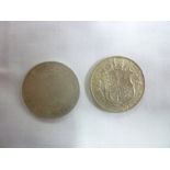 A Victorian 1899 silver half crown and 1914 half crown (2)