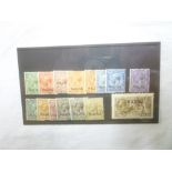 A 1924 Nauru over-printed set on KGV stamps to 10/ unused