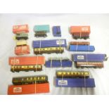 Hornby Dublo - a selection of various boxed coaches and goods wagons etc