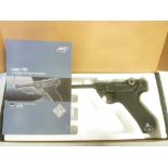 An ASG 6mm Luger PO8 airsoft pistol,