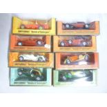 Eight mint and boxed Matchbox Models of Yesteryear, diecast vintage cars,