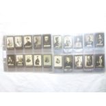 200 Ogden's Guinea Gold cigarette cards with plain backs - portraits and famous figures,