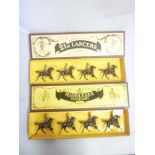 Two sets of boxed Britain's soldiers including 8807 21st Lancers and 8812 Middlesex Yeomanry