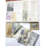 Scrapbook of various cuttings including Great Western Railway tickets for the Funeral of Queen