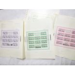 A St Vincent 200th Anniversary of American Independence set of stamps in complete sheetlets for ten
