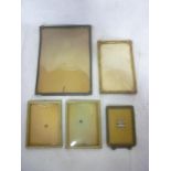 Five various small 1930's pictures/photo frames