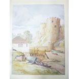 W**Wyllie - watercolour "Near Conway, North Wales", signed, labelled to verso,