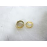 Two various 22ct gold wedding bands