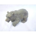 An unusual bronze figure of a prowling bear 8" long
