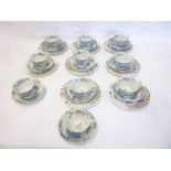A 19th Century Spode stone china "Kakiemon" pattern part teaset comprising ten teacups,