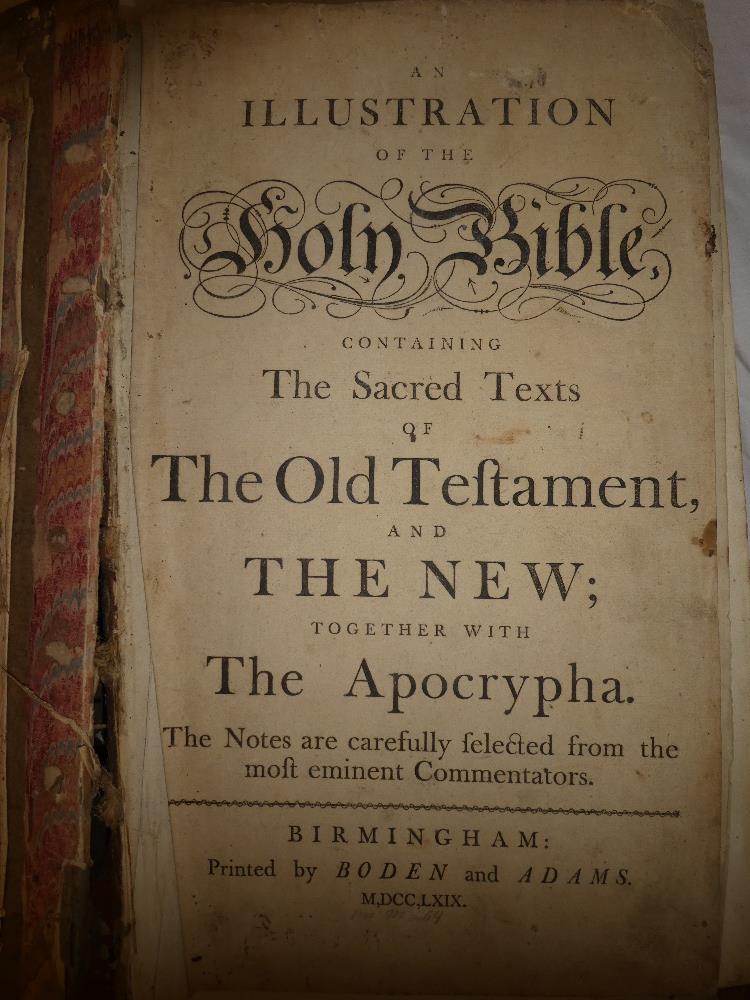 An Illustration of The Holy Bible Containing the Sacred Texts of the Old Testament and the New,