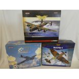 Three mint & boxed 1:32 scale Corgi Aviation Archive aircraft including HP Halifax,