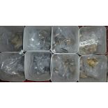 Eight boxes of mineral specimens including Fluorspar, Specularite, Biotite,