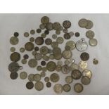 A selection of silver half crowns,