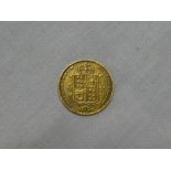 A Victorian 1887 gold half sovereign (vf - slight marks)