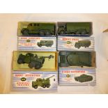 Dinky Supertoys - four boxed military vehicles including 661 recovery tractor;