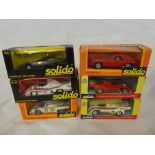 Six mint and boxed Solido Porsche cars including 917 Le Mans,