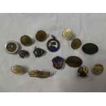 A small selection of various Railway badges and other insignia including LNER Railway Service lapel