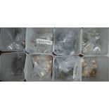 Eight boxes of mineral specimens including Pyromorphite, Baryties, Muscovite and others,