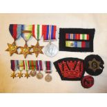 A 1939/45 star, Atlantic star with France and Germany bar, Italy star and War medal,