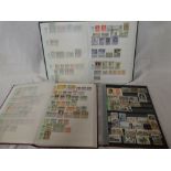 Three stock books containing a selection of World stamps including Argentina, Mauritius,