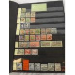 A stock book containing a collection of Iceland stamps