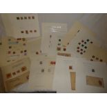 Various album leaves containing a collection of GB Victorian stamps,