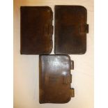 Three Penzance Borough Police leather pocket book covers