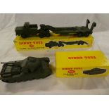 Dinky toys 660 tank transporter and 651 centurion tank both in original boxes
