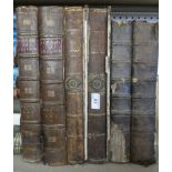 Six 18th Century folio vols including De Thoyras - History of England, 1732 onwards,