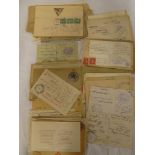 A selection of over 90 USA First War pieces of soldiers mail,