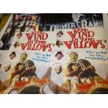 Two film banner/posters including "Power Rangers The Movie" 9ft x 4ft and "Wind In The Willows" (2)