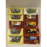 Ten Matchbox Models of Yesteryear diecast vintage vehicles,