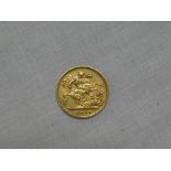 A Victorian 1898 gold half sovereign (nvf)