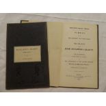 Two bound pamphlet volumes "Scheme for the Management & Regulation of the Charity called Hugh