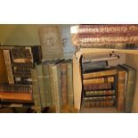 A selection of various leather bound volumes and others including Knight's London,