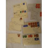 A selection of early first day covers including 1936 cover with 1d blocks,