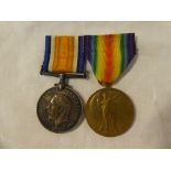 A First War pair of medals awarded to No.37470 Pte. H.G. Jeans D.C.L.I.