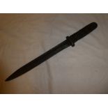 A Second War German Mauser bayonet with single edged blade