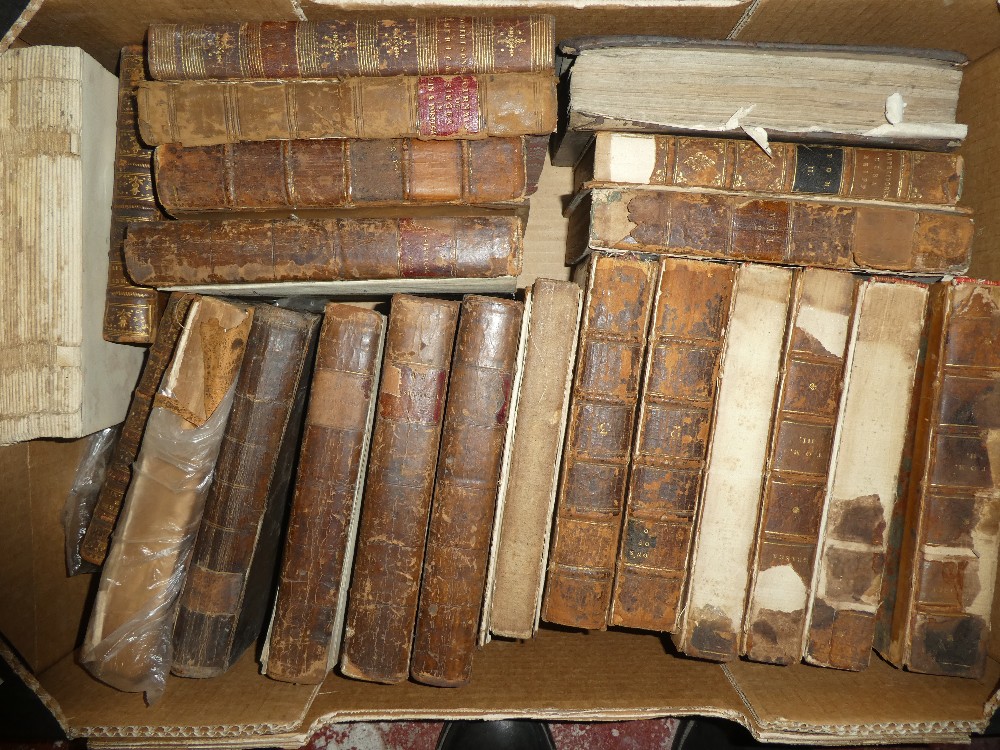 Various leather bound volumes including Anthologia Graeca 1814 - 1817, 4 vols; Ecclesiastial Law,