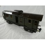 A Marklin gauge 1 tin plate goods van with hinged lid